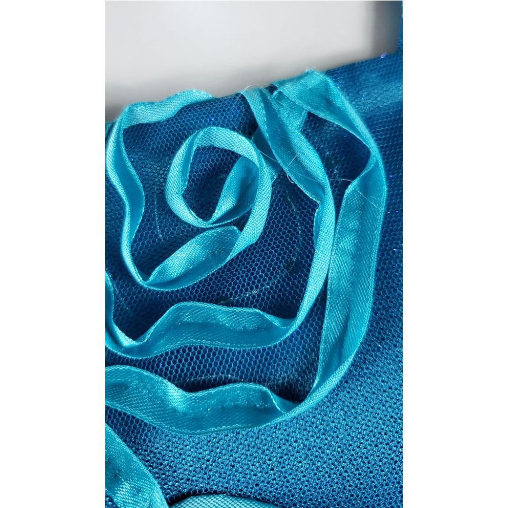 Rare Editions Blue Dress Size 16 - Picture 7 of 14